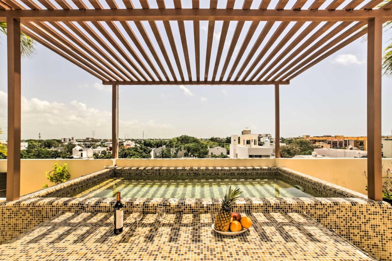Luxury Penthouse With Rooftop Pool - Walk To Beach! Apartamento Playa del Carmen