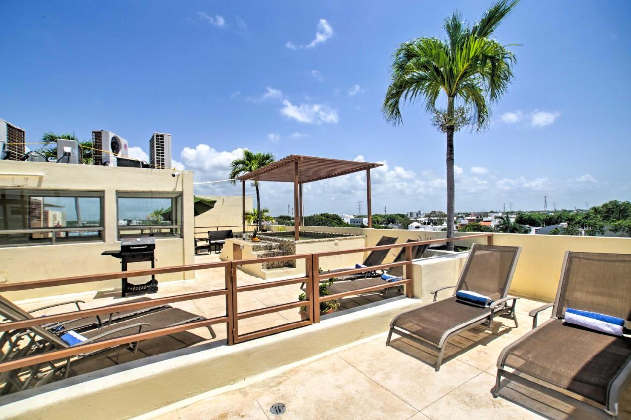 Luxury Penthouse With Rooftop Pool - Walk To Beach! Apartamento Playa del Carmen
